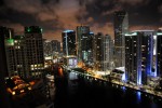 City buildings at night - Emilio Labrador @ Flickr