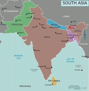 Map of South Asia - Wikimedia Commons (628x640)
