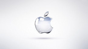Apple logo - victoria white2010