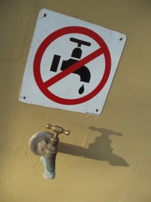 save water sign